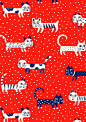 pattern by Minakani #cat #pattern #minakani