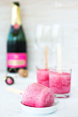 Champagne & Raspberry Popsicles