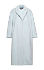 Pale Blue Wool Alpaca Coat by Rochas - Moda Operandi