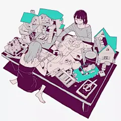 日本插画师 にほへ 一组风格插画设计