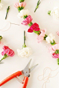 DIY Carnation Chair Garland