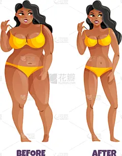 女人,修改系列,衣服,黄色,人,比例,计划书,套装,瘦身