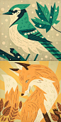 By illustrator Owen Davey, at Folio illustration agency, London