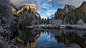 Yosemite Valley in Powder Blue