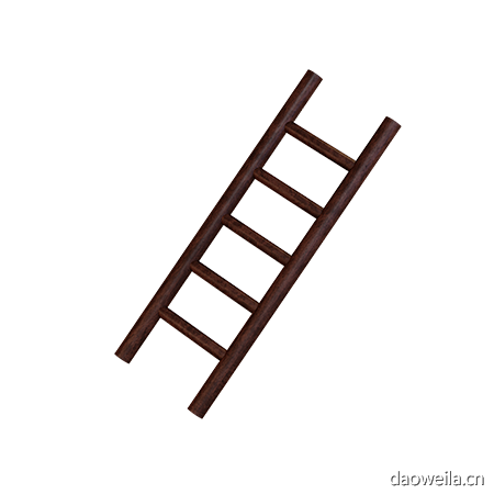 梯子爬升台阶楼梯向上3D图标 ladder climb step stairs up icon