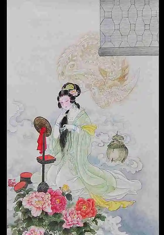 【红楼梦十二金钗】——工笔! _中可卿 -花瓣网