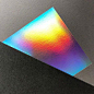 Iridescence foil blocking London - Dot Studio. #holographic #foilprinting #holographicprint #rainbowprint #rainbowfoilprint #rainbowfoil #hotstamping #geometric