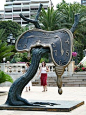 Salvador Dali "Profil du Temps" museum-scale bronze, in Monte Carlo #DALI  www.oconcolor.com: 