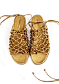Gold Alumnae Sandals