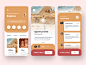 旅行应用程序体验 -  2审查旅行社埃及金字塔旅游图标人ui web动画ux她矢量字体设计ios移动sudhan app旅行app旅行