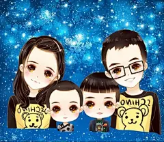 动漫画设计Q版头像卡通形象人物漫画照片转手绘插画卡通logo设计-tmall.com天猫