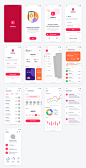 一套金融钱包app UI资源下载，银行app UI源文件下载，电子货币app UI资源psd源文件下载
