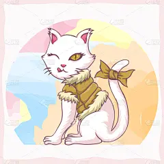 女孩,猫,童年,可爱的,肖像,自然美,小的,动物,儿童,绘制