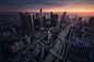 Aerial Cityscape Los Angeles on Behance