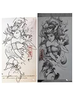 比利刺青TATTOO工作室采集到龙伎  一  纹身素材