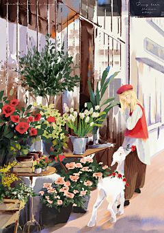 刘小娅采集到【插画】美腻的花花草草