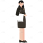SVG-服务员人物贴纸1