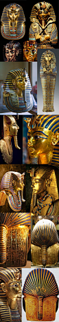 Only three pairs are the real burst of pharaoh tutankamun.The rest are modern fakes..guess which ones..: 