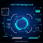 Technology elements background in flat style Free Vector