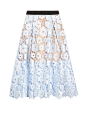 Flower Garden guipure-lace midi skirt  | Self-portrait | MATCHESFASHION.COM UK