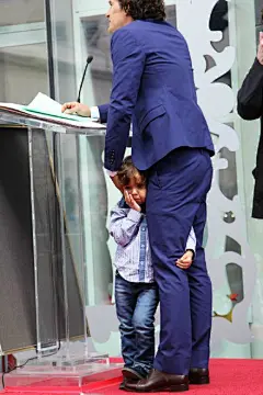 醒醒，这才是抱大腿#Orlando&amp;Flynn#20140402 Hollywood Walk of Fame