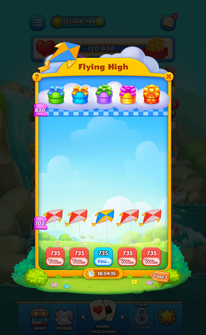 Q版游戏 UI/UX 欧美休闲游戏 游戏...