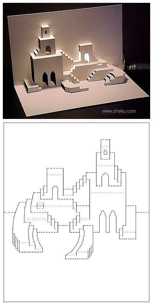 折纸 手工DIY 纸艺 剪纸 【立体卡片...