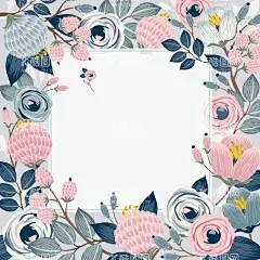 邀请函贺卡花纹理背景  - 源文件下载【酷图网】邀请函,贺卡封面,婚礼,花纹理,背景