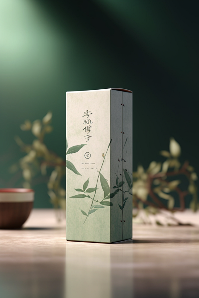 茶叶效果图茶叶罐装包装样机模型