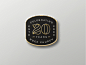 20年周年搪瓷图钉周年纪念Adobe Illustrator标志徽标徽章徽标