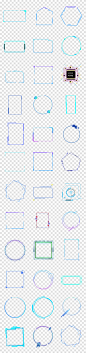数码科技蓝色科技感曲线边框方框PNG素材