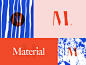 A look at the branding I did for Material Magazine awhile back.