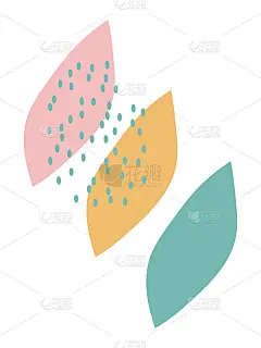 现代和时尚的海报模板与抽象的形状在白色的三个色调。现代拼贴画、请柬、传单、海报、贺卡、包装和企业形象