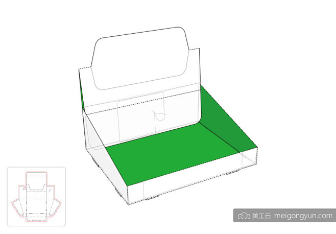 产品展示盒模切图/刀模图EPS源文件 :...