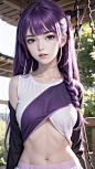 动漫手绘女孩AI关键词生成