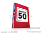 Article 50 Red Book 3D Rendering isolated on a white background with Union Jack spine