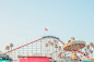 santacruz AMUSEMENT Park California usa beach Sun colors Pastels peoples