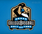 Collece Baseball棒球比赛logo设计