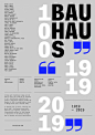 Bauhaus 100 years Poster