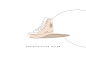 One line - Memorable sneakers : Some of the sneakers that marked our youth, drawn in continuous lines. Yay !