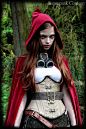 Steampunk Red Riding Hood : The Ryonen Corset by Steampunk Couture