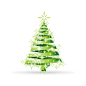 绿色圣诞树图标