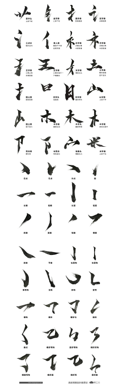 【分享PNG】精典书法笔触 PSD下载