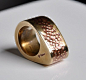 Brass Hollow Form Ring.