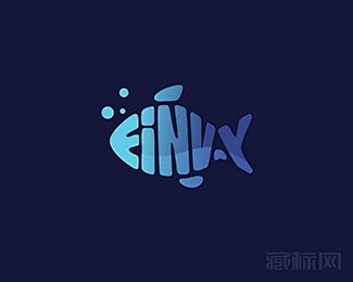 finv鱼logo设计欣赏