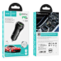hoco z38 resolute pd20w qc3.0 car charger package black