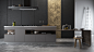 Porcelanosa // Gravity : Set design with Porcelanosa Gravity series mosaics. 