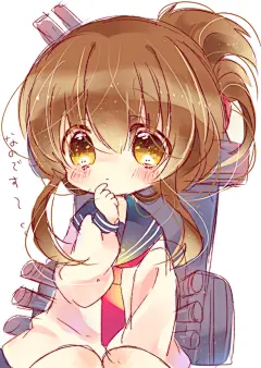 萌 Q版 二次元 美女 插画 动漫