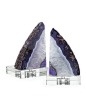 Regina-Andrew Design Purple Geode Bookends - Horchow@北坤人素材