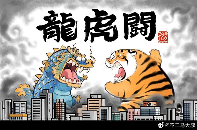 老虎，表情